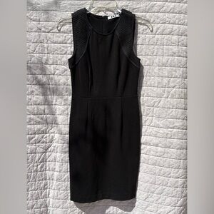THREE DOTS XS Black fitted mini dress